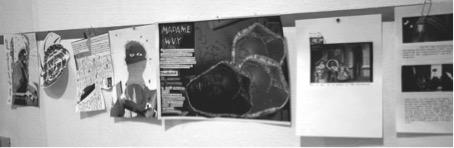 Zines on a Wall